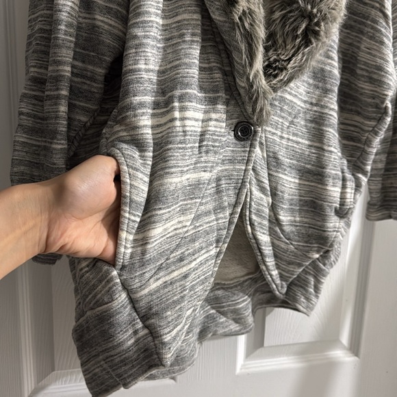 Armani Exchange A | X Size medium jacket coat cardigan fuzzy sweater jacket AX - Picture 6 of 10